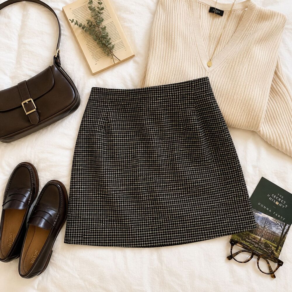 Best United Garment Co. Mini Skirt | Vintage Houndstooth | Made in the USA